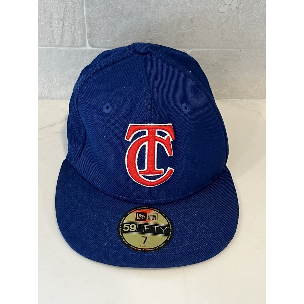 New Era 59fifty Tougaloo College Bulldogs Hat Men Size 7 Blue Red Fitted Cap